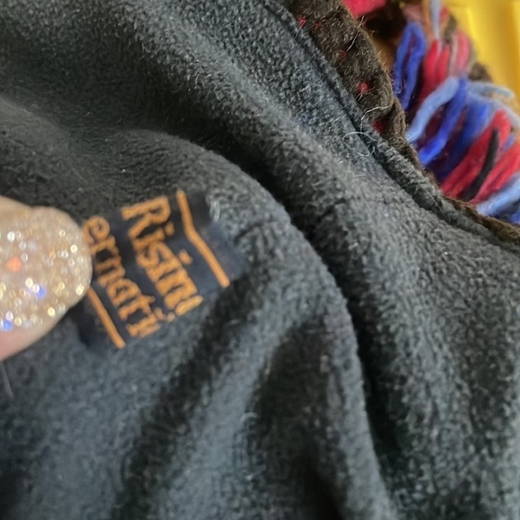 Rising International hat Rainbow Mohawk outdoors Red braid unisex accessory OS - Picture 2 of 6